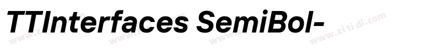 TTInterfaces SemiBol字体转换